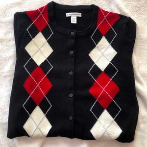 Argyle sweater/cardigan